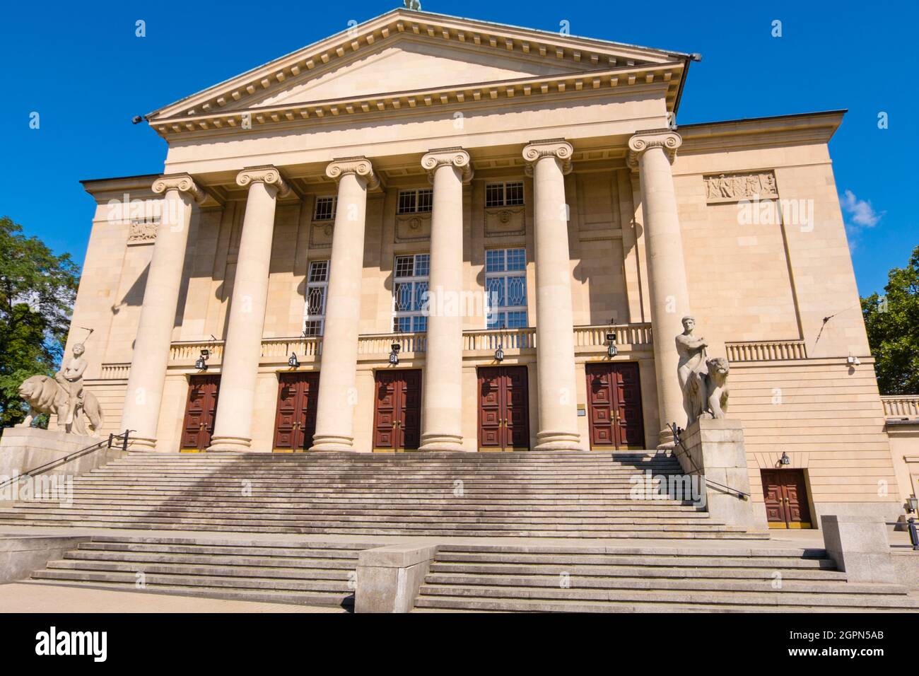 Teatr Wielki im. Stanisława Moniuszki, Grand Théâtre, Poznan, Pologne Banque D'Images