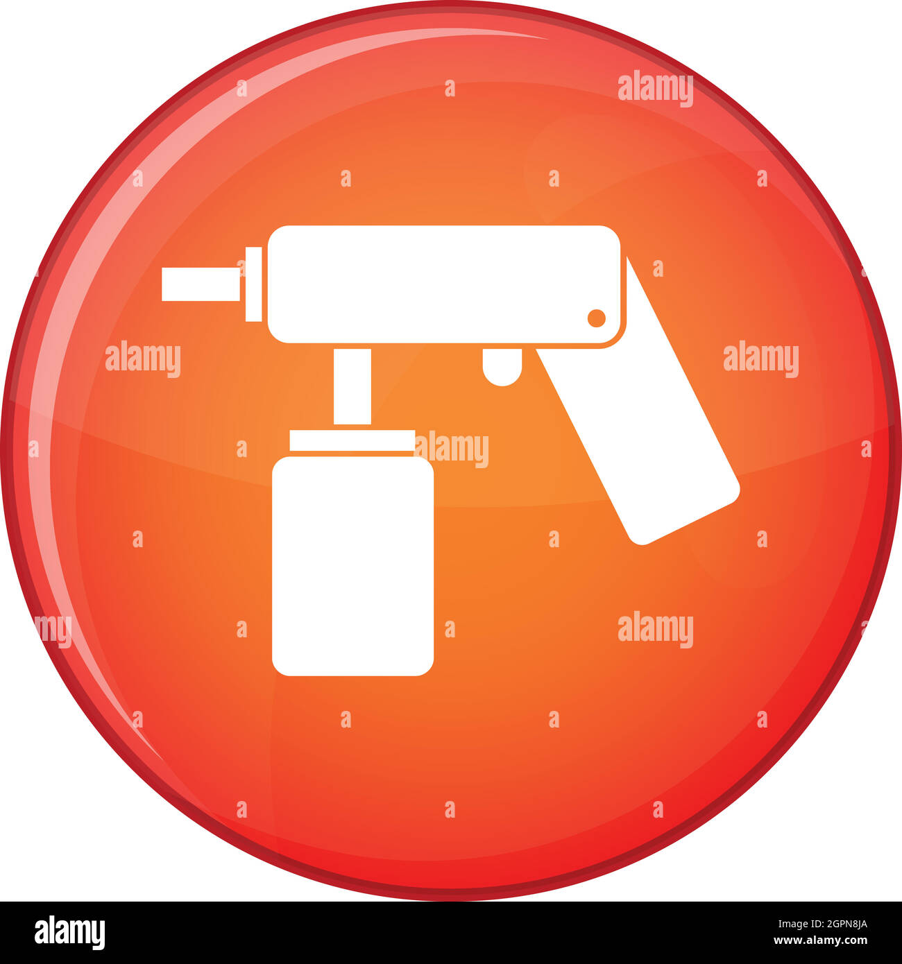 Spray Aérosol bouteille avec une icône de buse Illustration de Vecteur