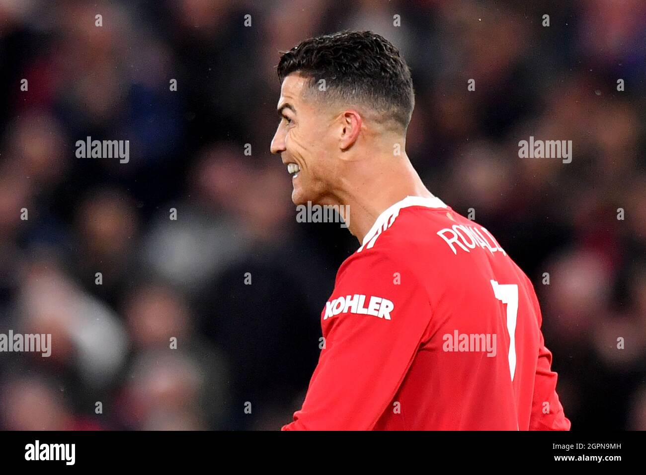 Manchester, Royaume-Uni, 29 septembre 2021. Cristiano Ronaldo de Manchester United. Crédit : Anthony Devlin/Alay Live News Banque D'Images