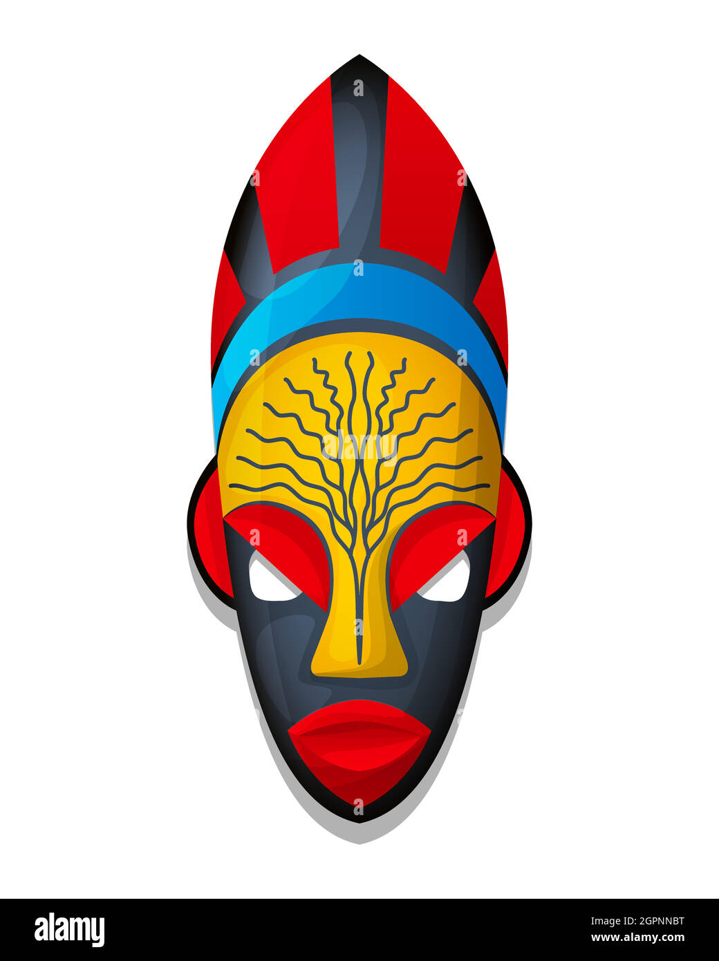 Masque tribal vectoriel 7 Illustration de Vecteur