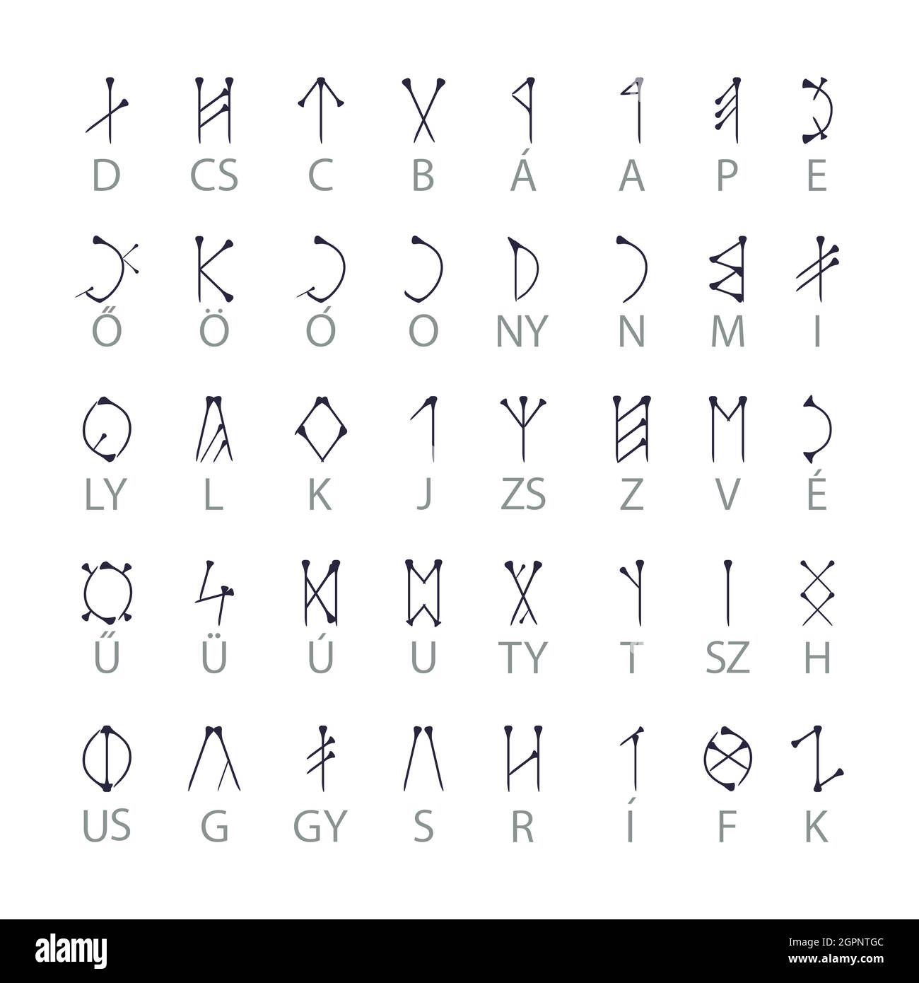 Script alphabet Banque d'images vectorielles - Alamy