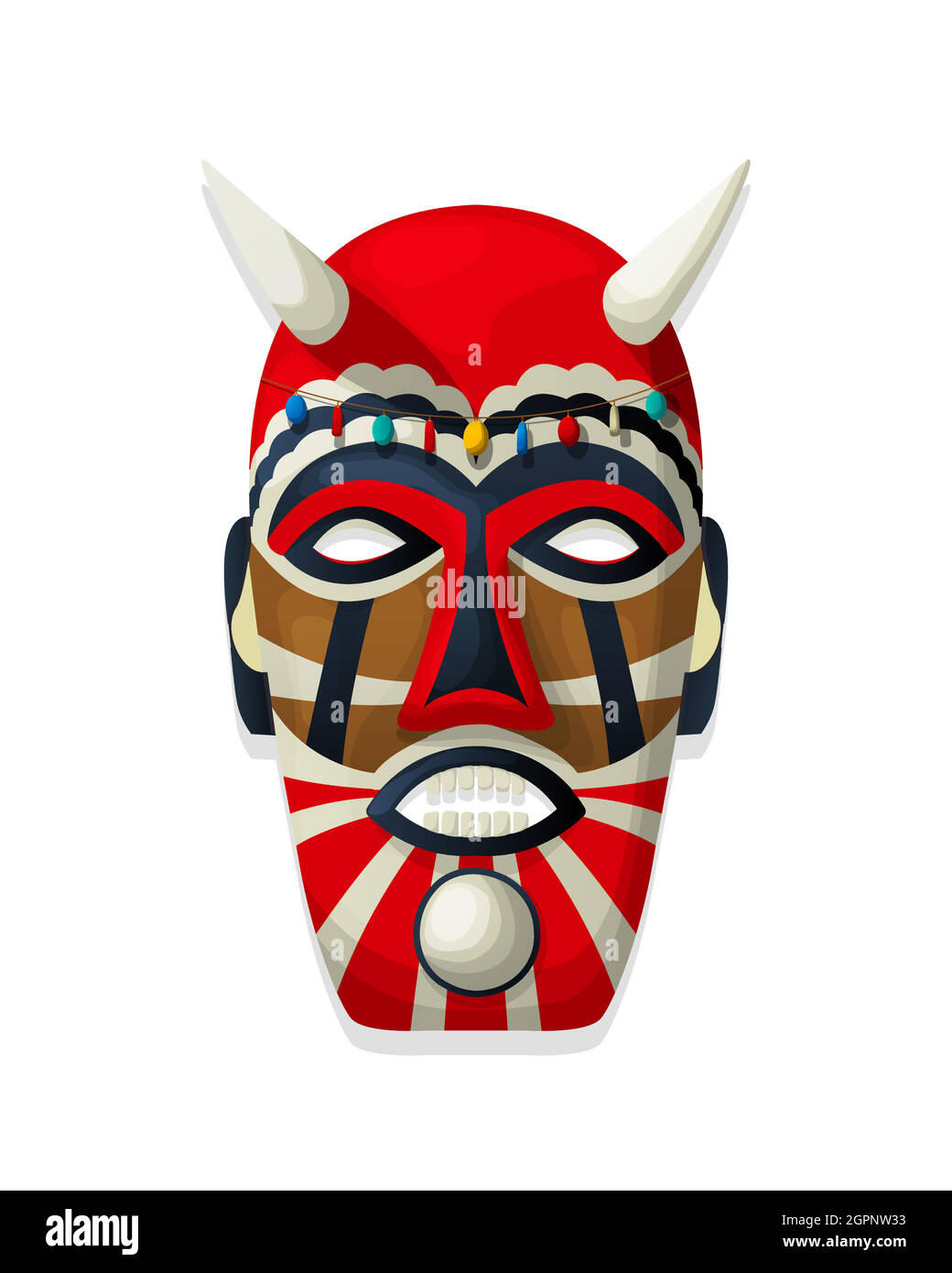 Masque tribal vectoriel 22 Illustration de Vecteur