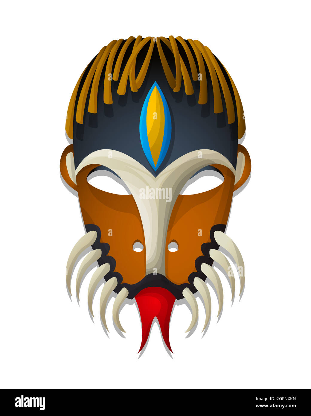 Masque tribal vectoriel Illustration de Vecteur