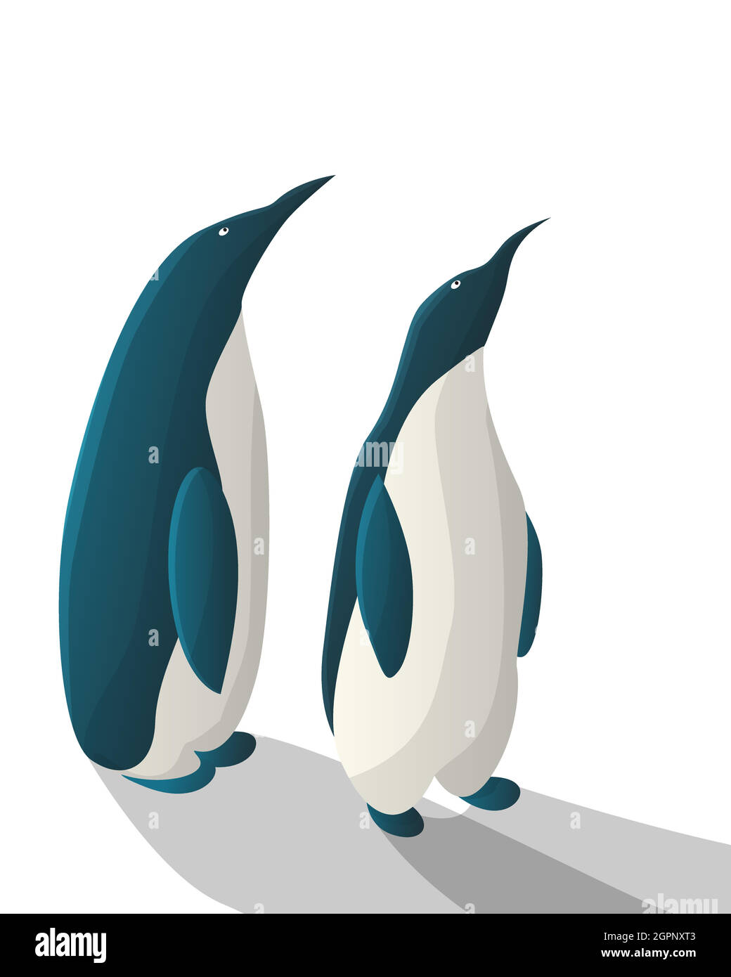 Pingouins Illustration de Vecteur