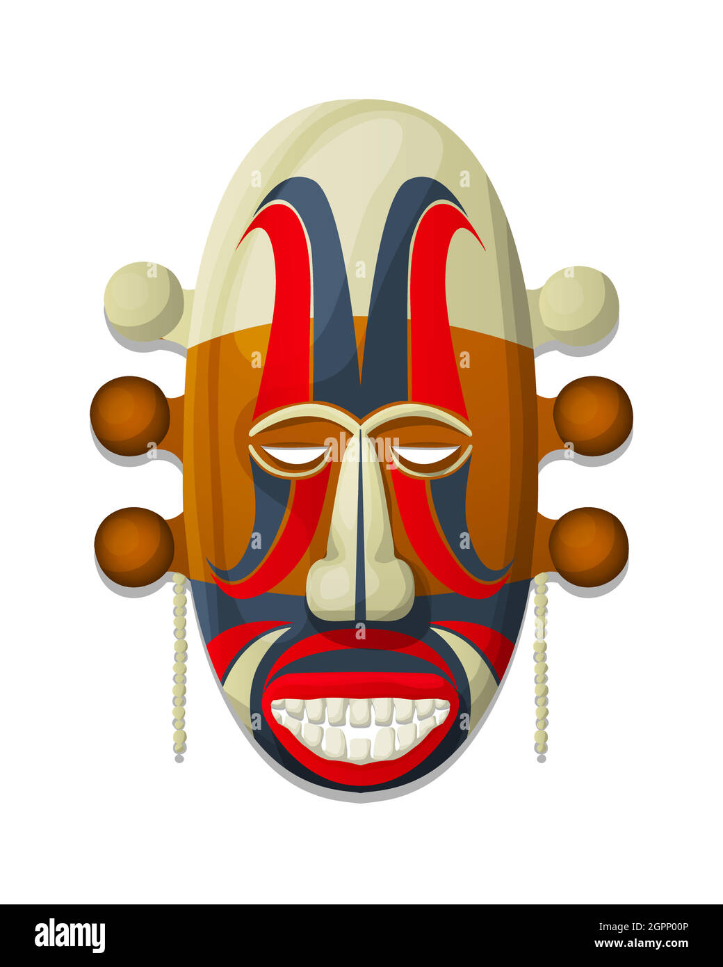 Masque tribal vectoriel 6 Illustration de Vecteur