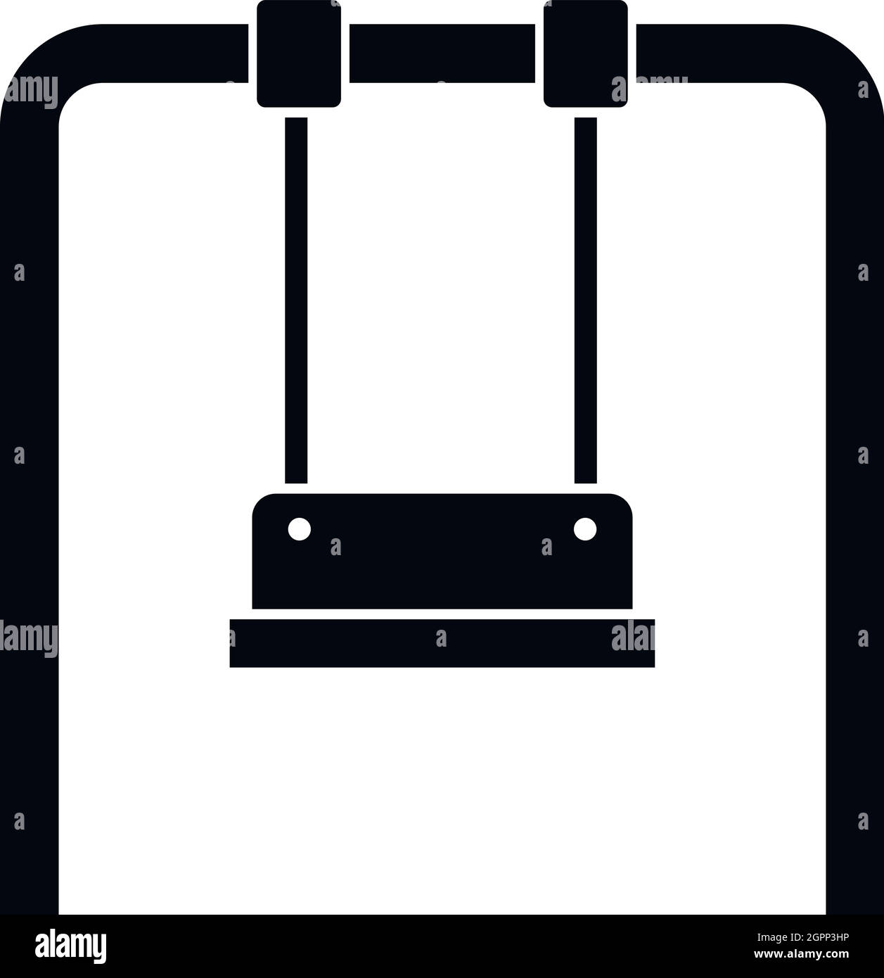 L'icône de rotation, le style simple Illustration de Vecteur