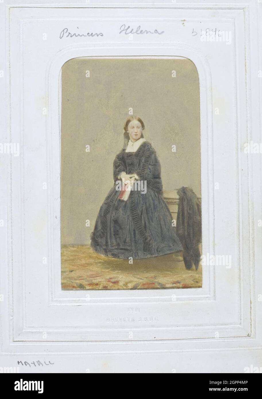 Princesse Helena, c. 1860. [Portrait de la princesse Helena, fille de la  reine Victoria]. Imprimé albumine Photo Stock - Alamy