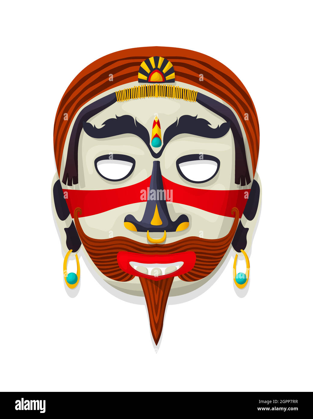 Masque tribal vectoriel 15 Illustration de Vecteur