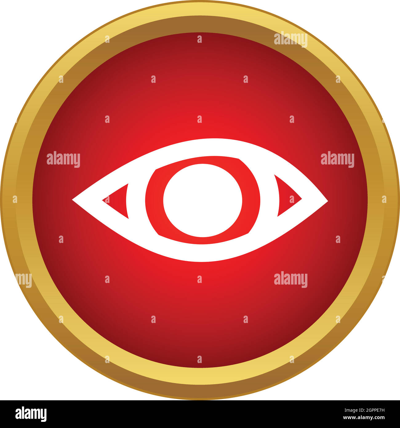 Icône de l'oeil, le style simple Illustration de Vecteur