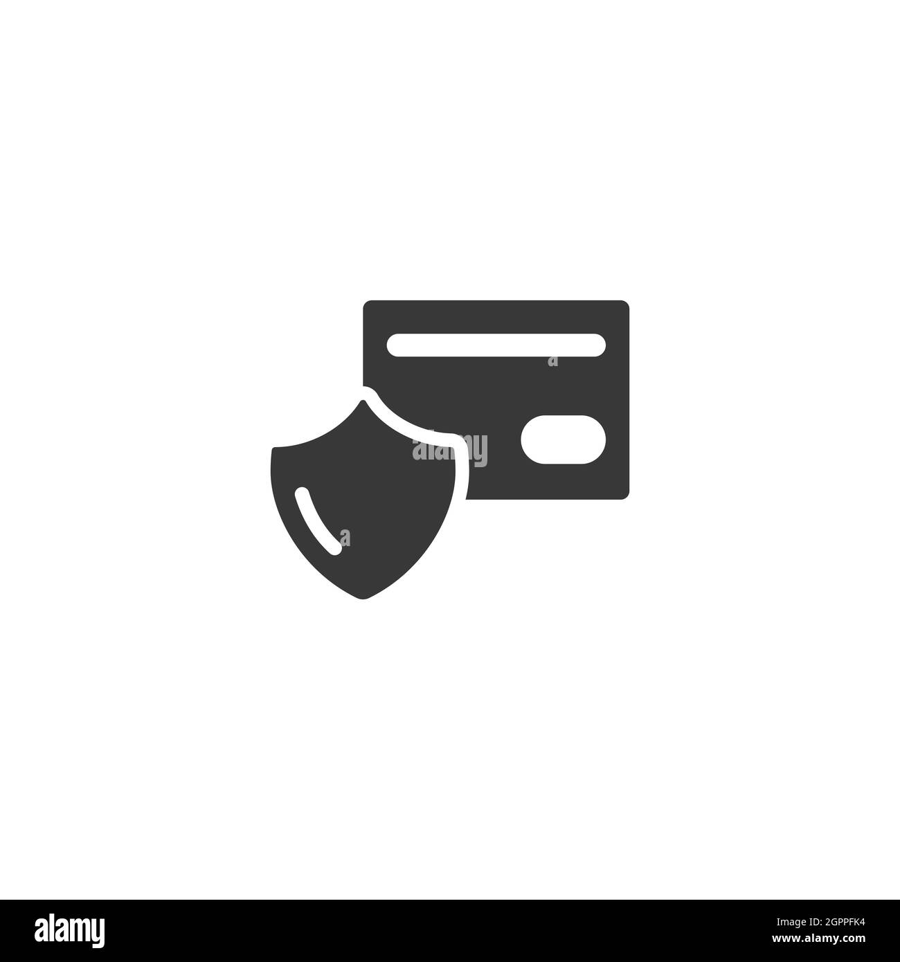 Paiement sécurisé. Carte de crédit et écran de sécurité. Icône isolée. Illustration du vecteur de glyphe de commerce Illustration de Vecteur