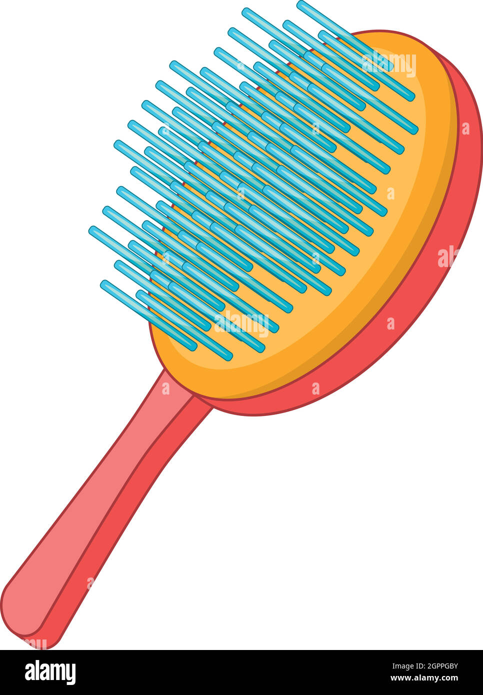Brosse pour animaux, l'icône de style cartoon Illustration de Vecteur