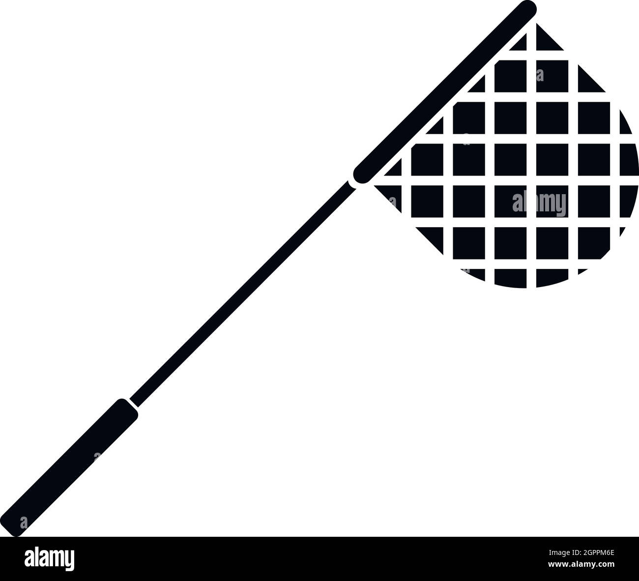 Filet de pêche, l'icône de style simple. Illustration de Vecteur