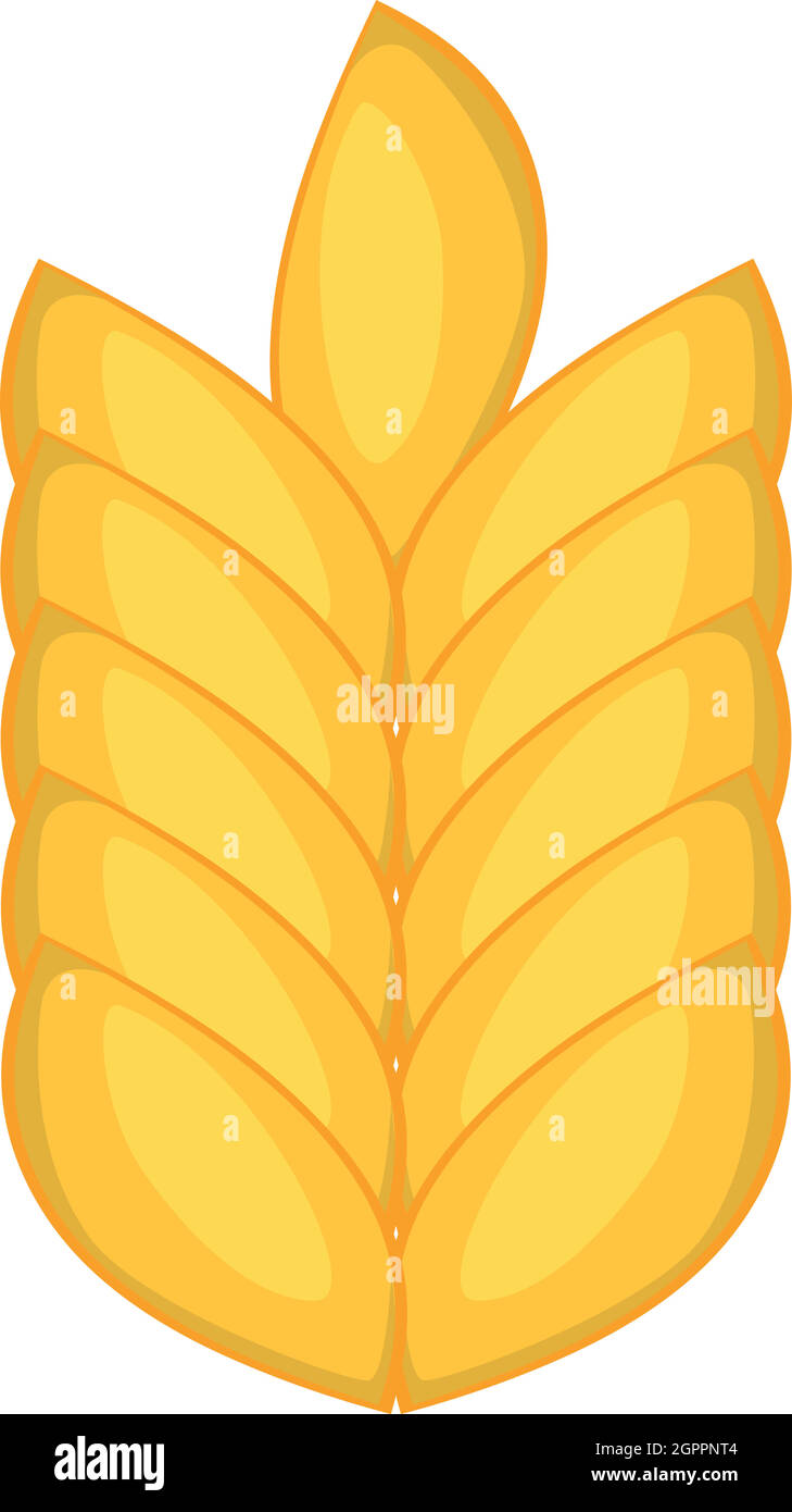 L'oreille de blé, l'icône de style cartoon Illustration de Vecteur