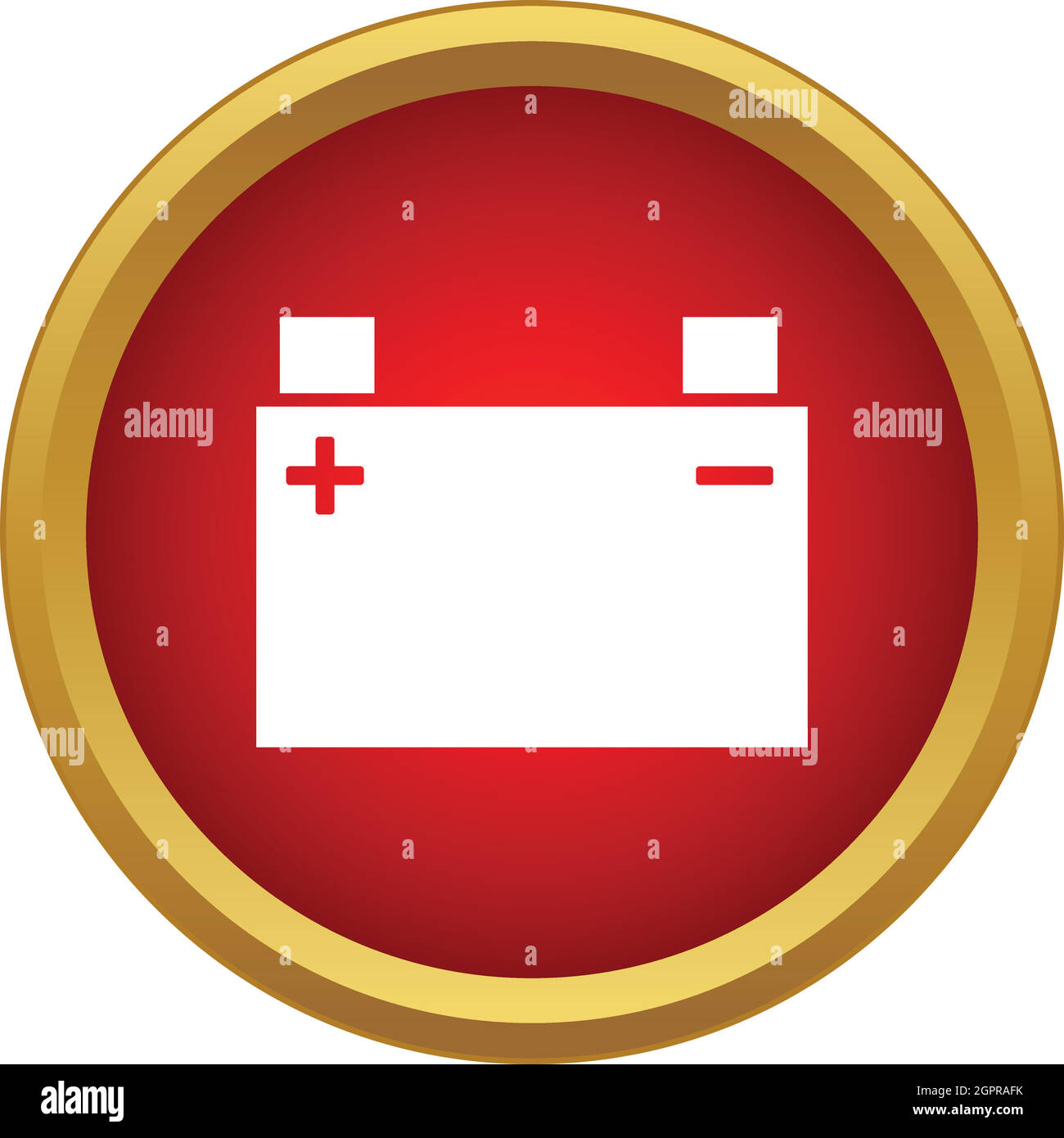 L'icône de la batterie de la machine, le style simple Illustration de Vecteur