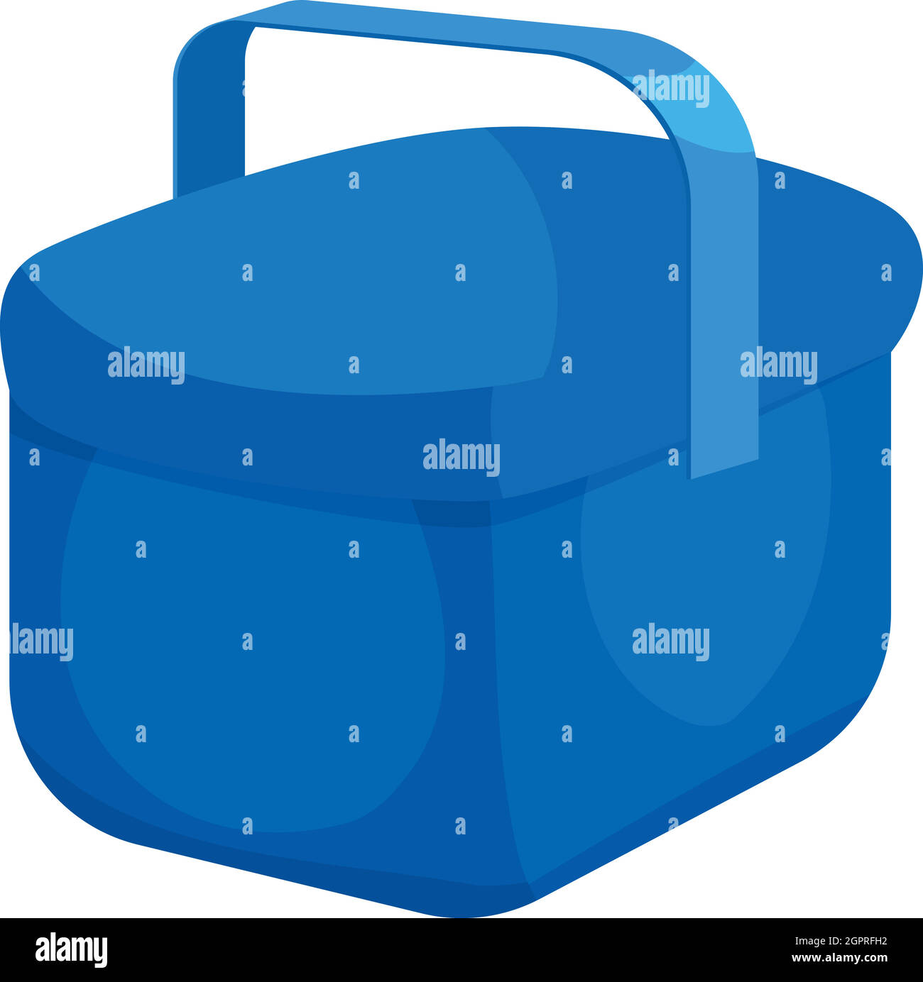 Sac refroidisseur, icône de style cartoon Illustration de Vecteur