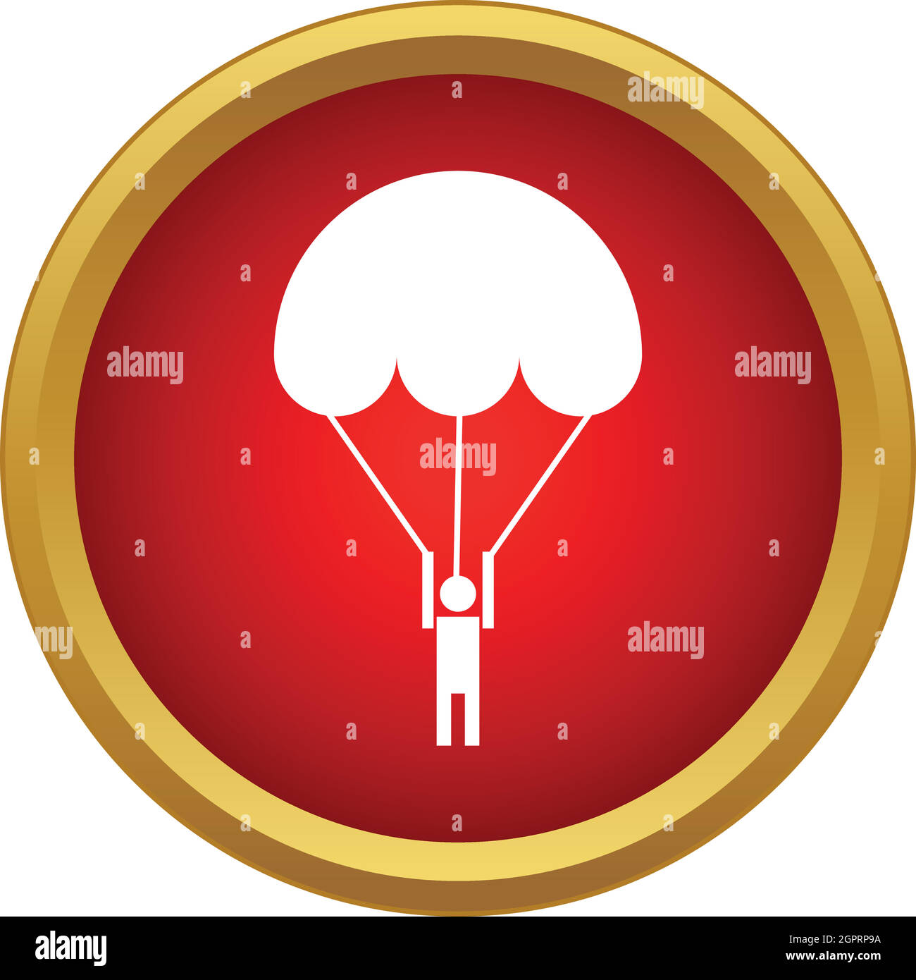 L'icône de parachutiste dans un style simple Illustration de Vecteur