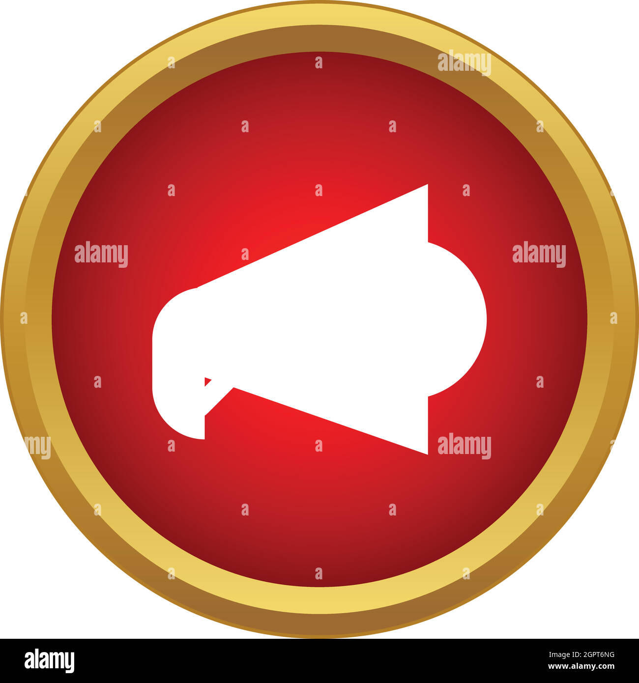 L'icône haut-parleur dans un style simple Illustration de Vecteur