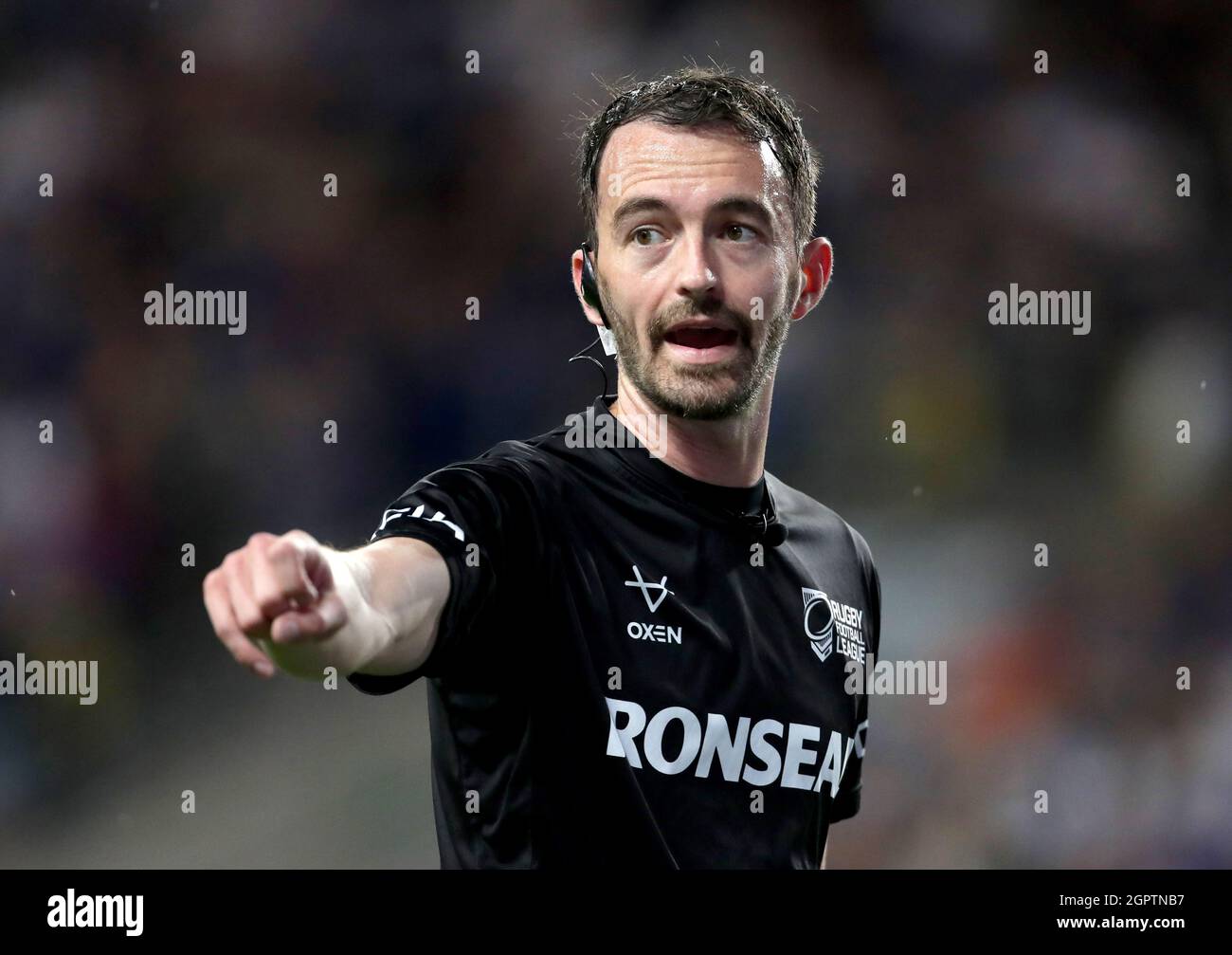 Photo du dossier datée du 09-07-2021 de l'arbitre James Child. Date de la photo : vendredi 9 juillet 2021. Date d'émission : jeudi 30 septembre 2021. Banque D'Images