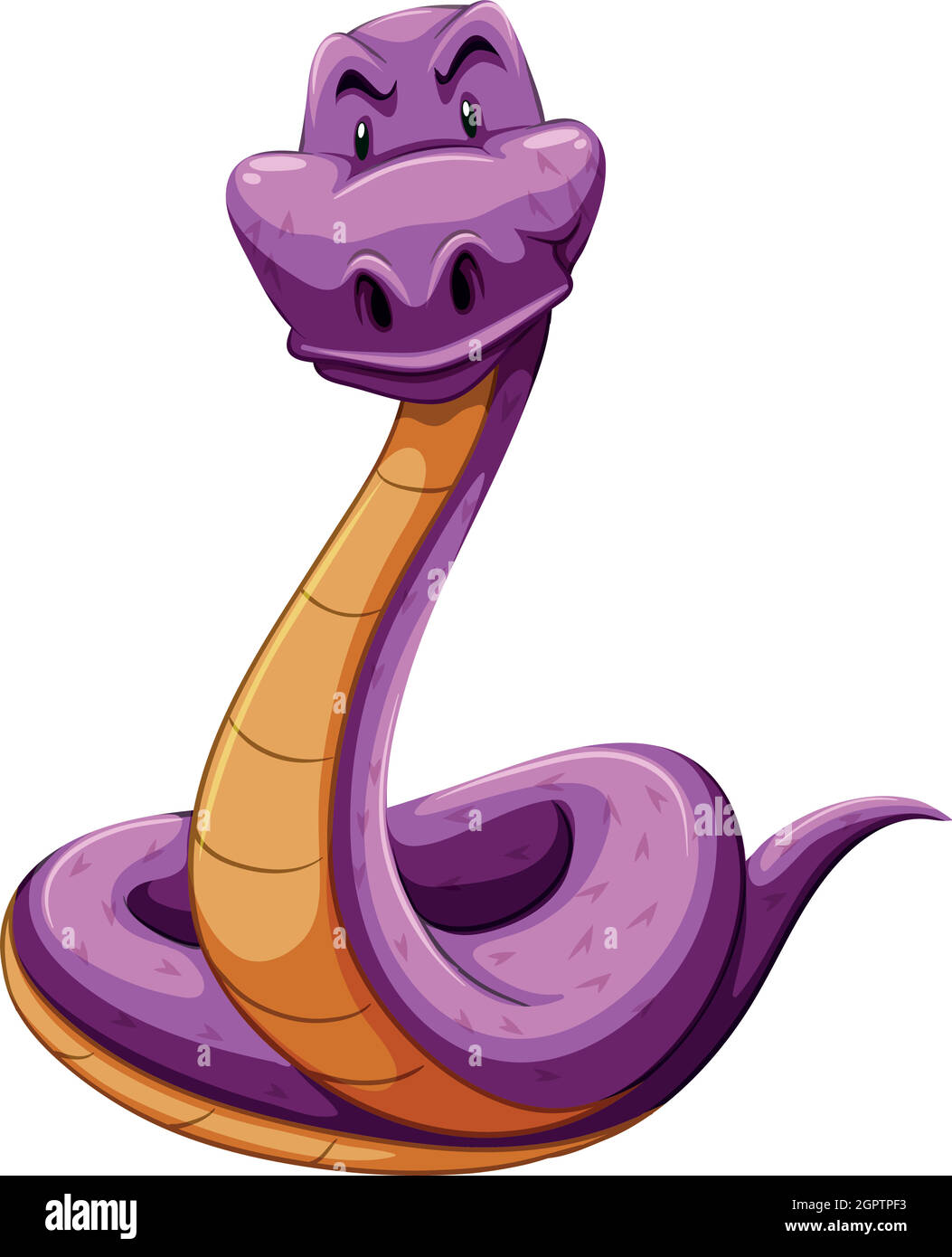 Serpent de couleur pourpre Illustration de Vecteur