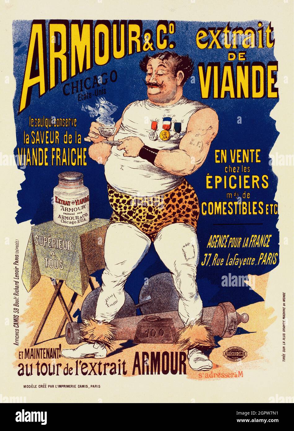 Armour &amp; Co. Extrait de Viande, 1891. Collection privée. Banque D'Images