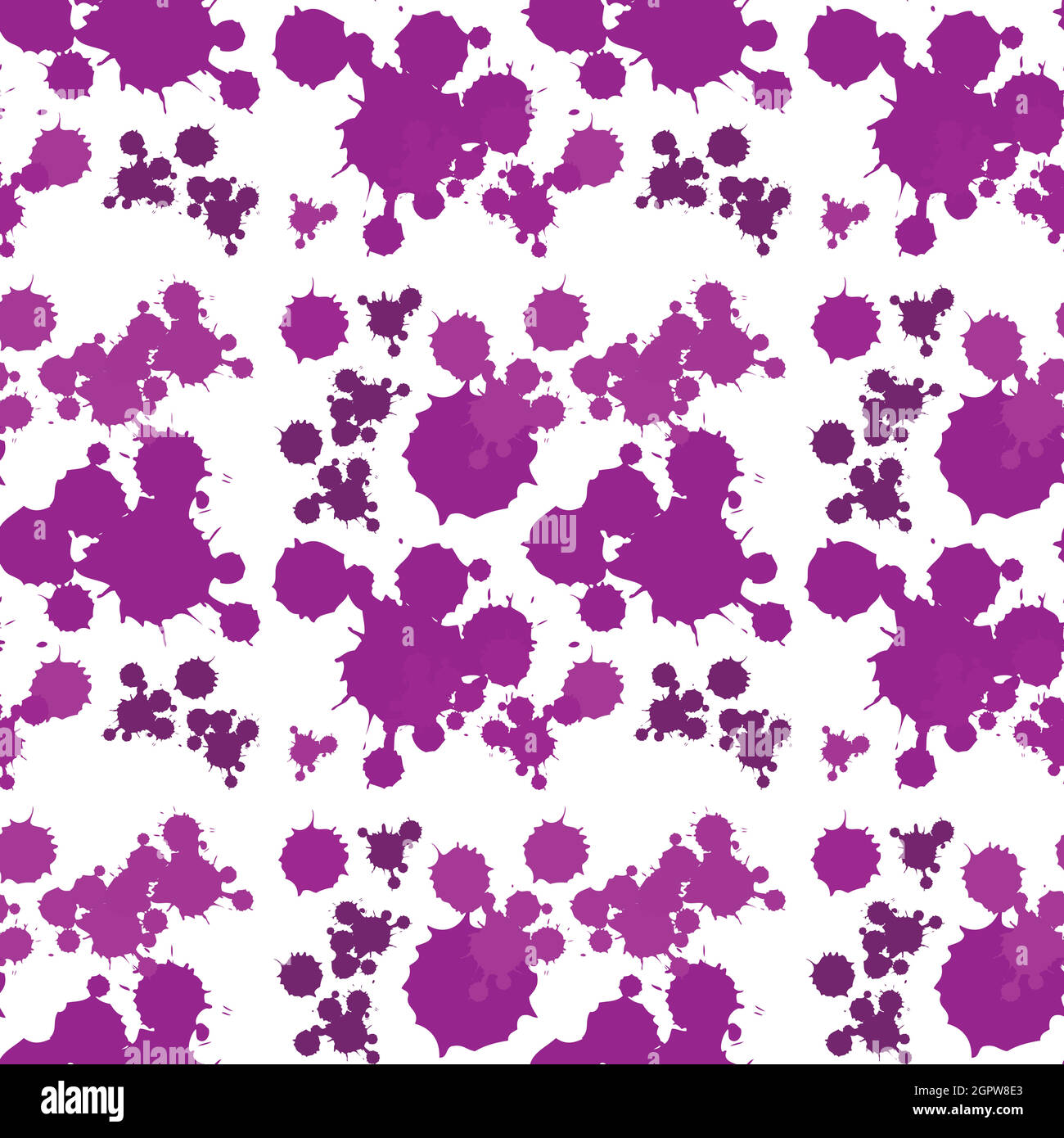 Arrière-plan sans couture avec éclaboussures violettes Illustration de Vecteur