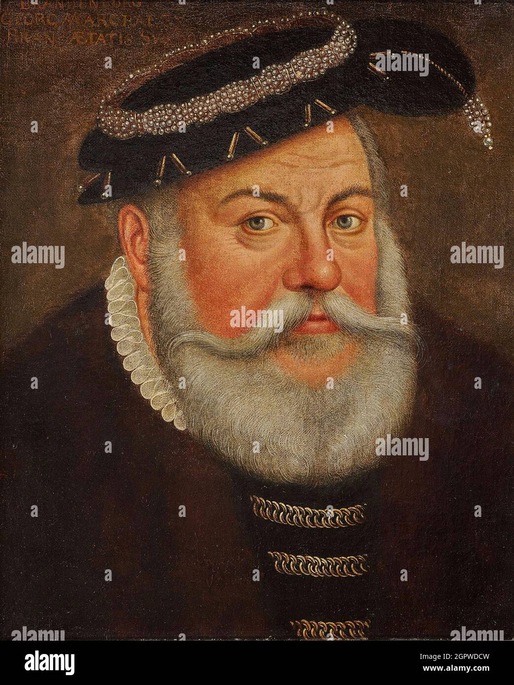 George le pieux, Margrave de Brandebourg-Ansbach (1484-1543). Collection privée. Banque D'Images