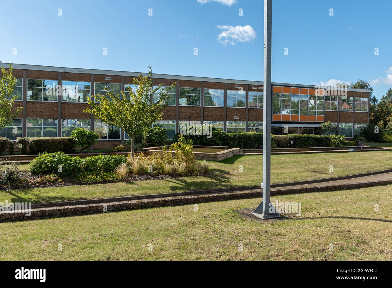 SC Johnson, site de fabrication et de commercialisation à Frimley, Surrey, Royaume-Uni, une entreprise qui fabrique des produits ménagers et industriels de nettoyage et d'hygiène. Banque D'Images