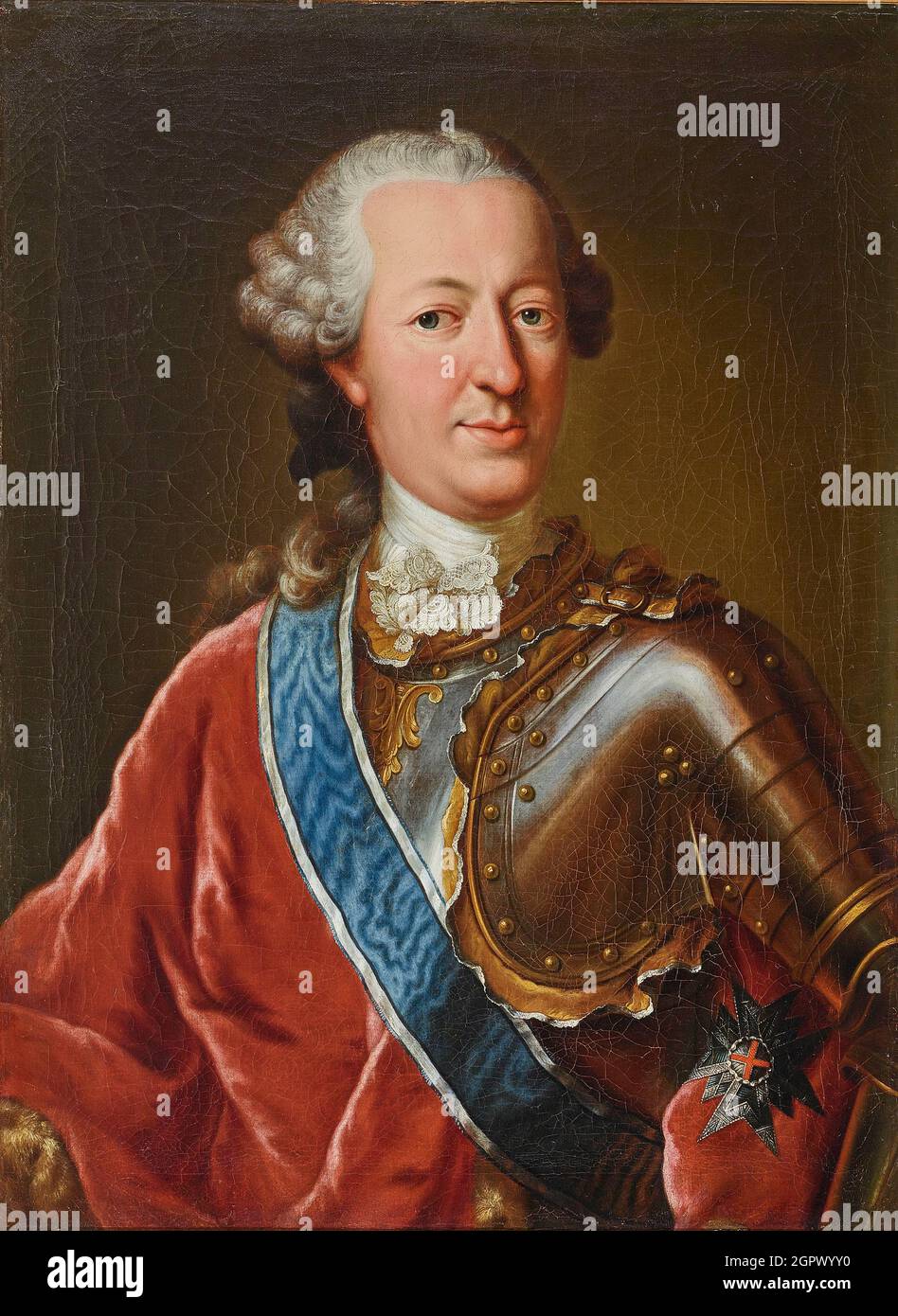 Portrait du Max Emanuel von Toerring-Jettenbach (1715-1773), deuxième moitié du 18e cen. Collection privée. Banque D'Images