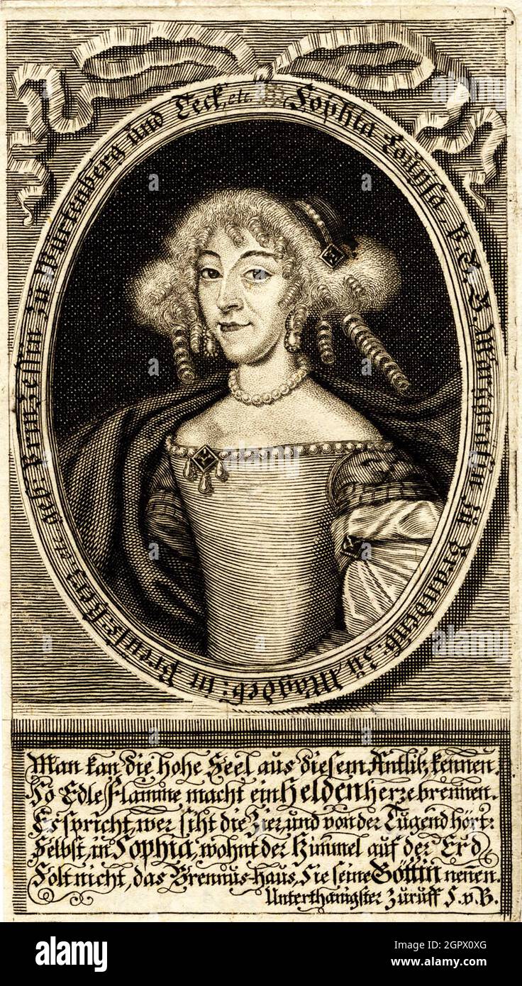 Portrait de Sophie Louise de W&#xfc;rttemberg-Stuttgart (1642-1702), Margravine de Brandebourg-Bayreuth, 1672. Collection privée. Banque D'Images