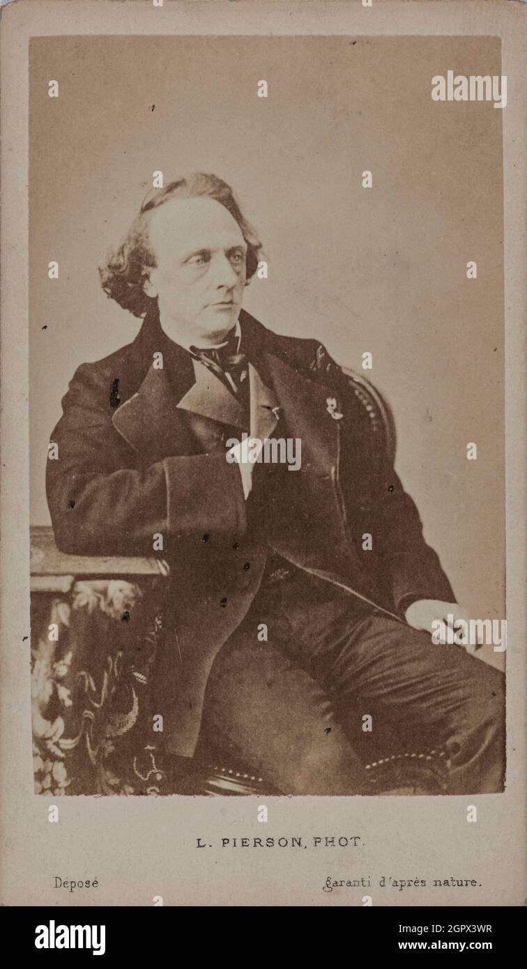 Portrait du pianiste et compositeur Henry Litolff (1818-1891) . Collection privée. Banque D'Images