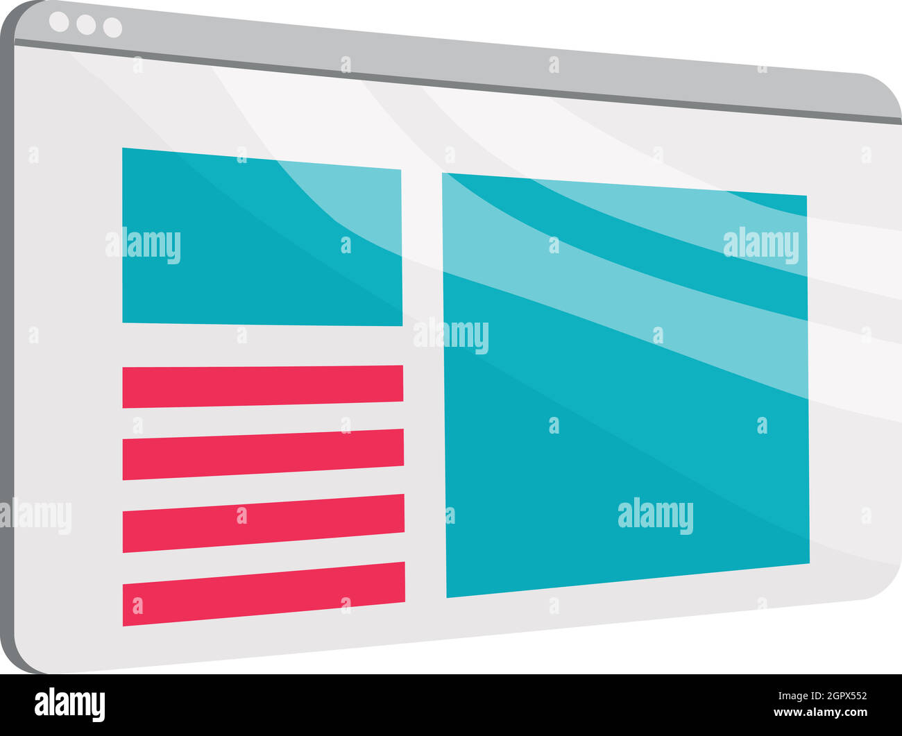Journal officiel, l'icône de style cartoon Illustration de Vecteur