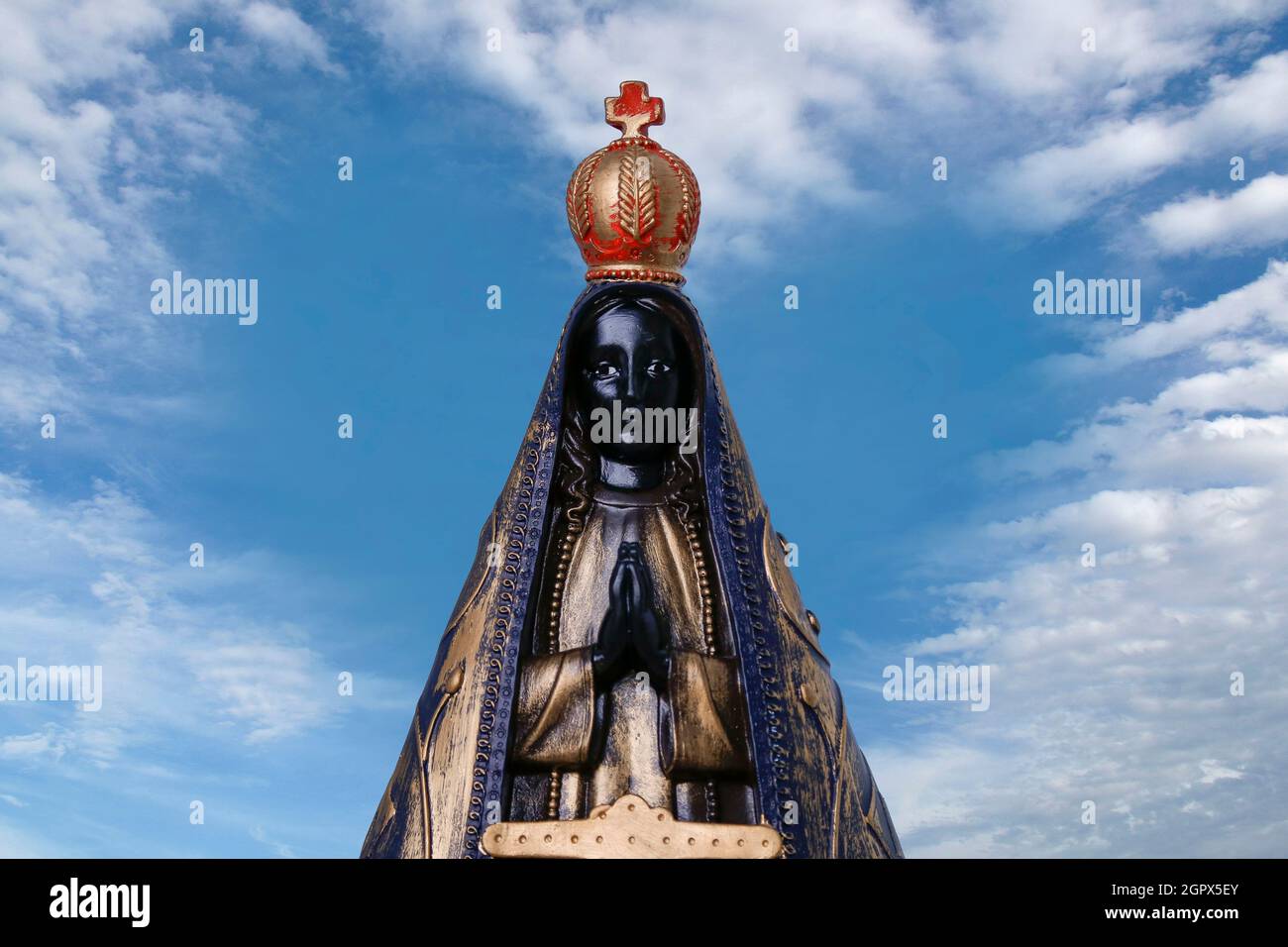 Statue de l'image de notre-Dame d'Aparecida, 'Nossa Senhora Aparecida' Banque D'Images