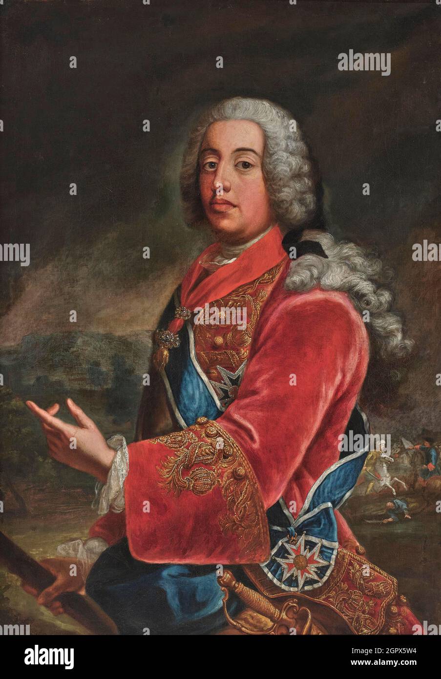 Prince Ferdinand Maria Innocenz de Bavière (1699-1738), premier tiers du 18e cen. Collection privée. Banque D'Images