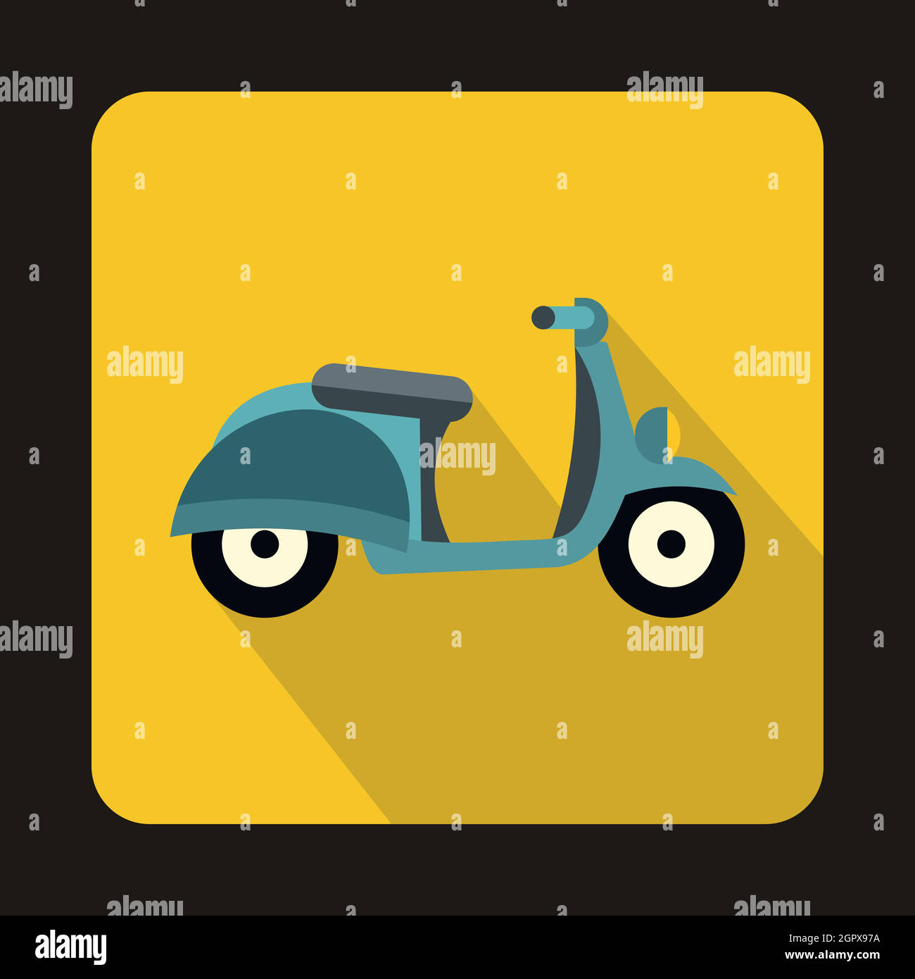 Icône style moto en télévision Illustration de Vecteur