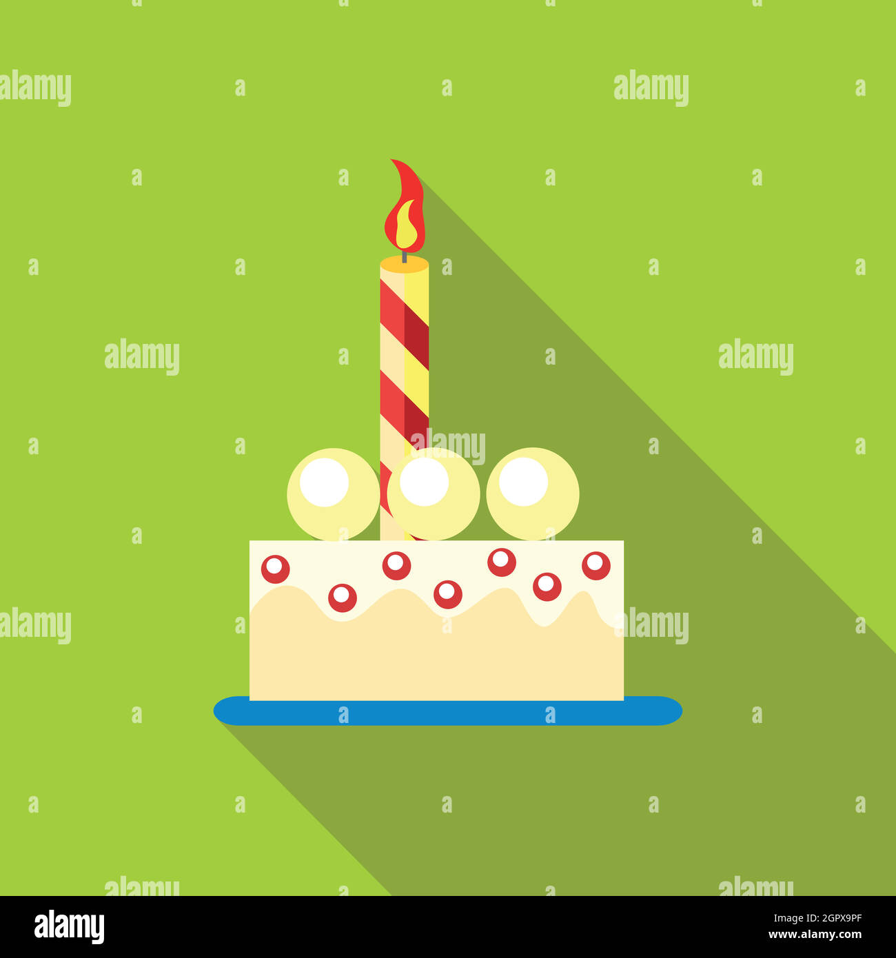 Symbole Anniversaire Icone Gateau Modele De Conception Vectoriel Image Vectorielle Stock Alamy