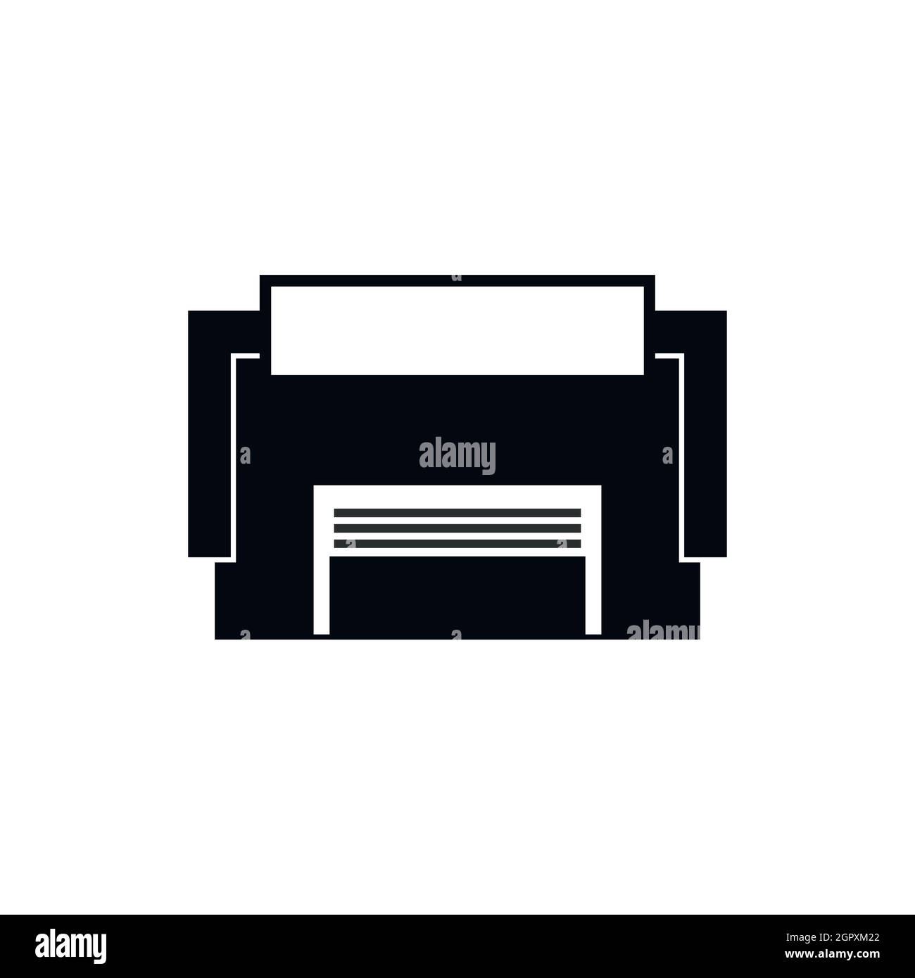 Garage en béton, l'icône de style simple. Illustration de Vecteur