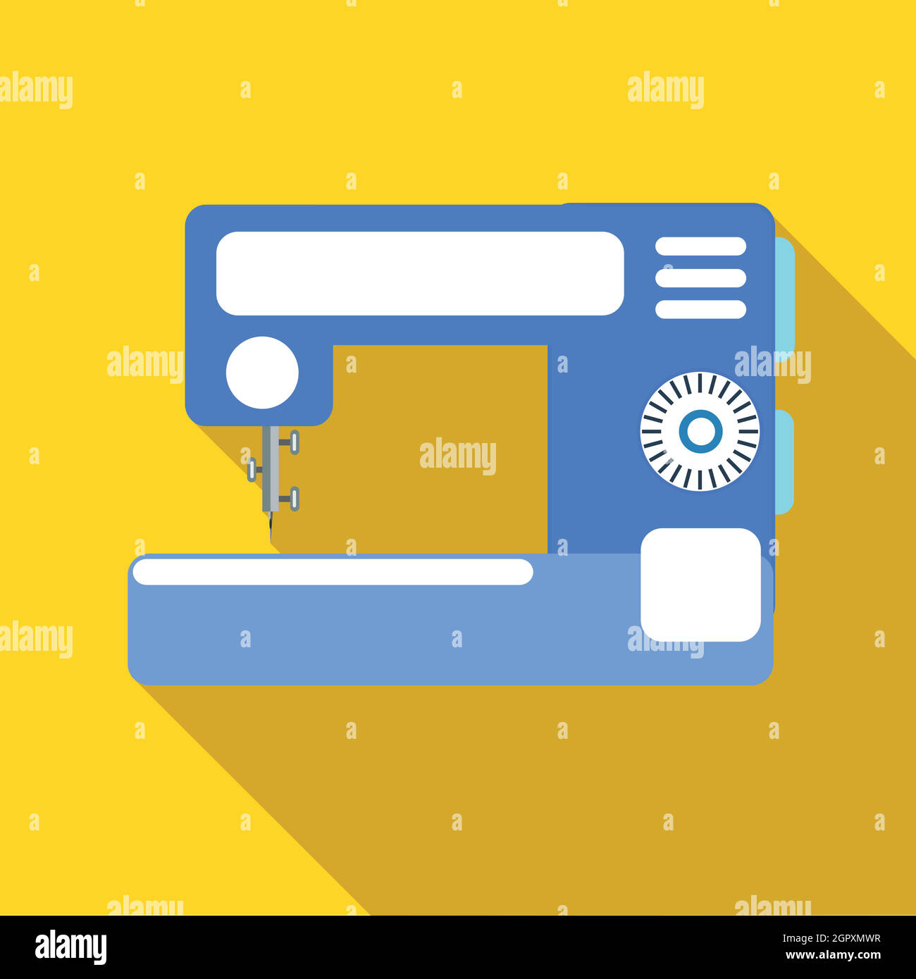 Machine à coudre, l'icône moderne de style plat Illustration de Vecteur