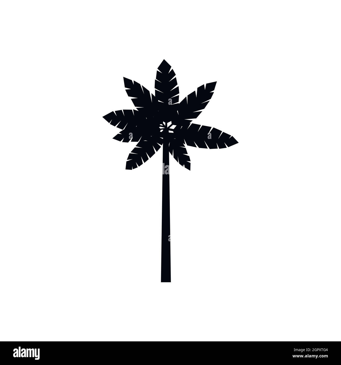 Plante ligneuse Palm, icône de style simple. Illustration de Vecteur Plante ligneuse Palm, icône de style simple. Illustration de Vecteur