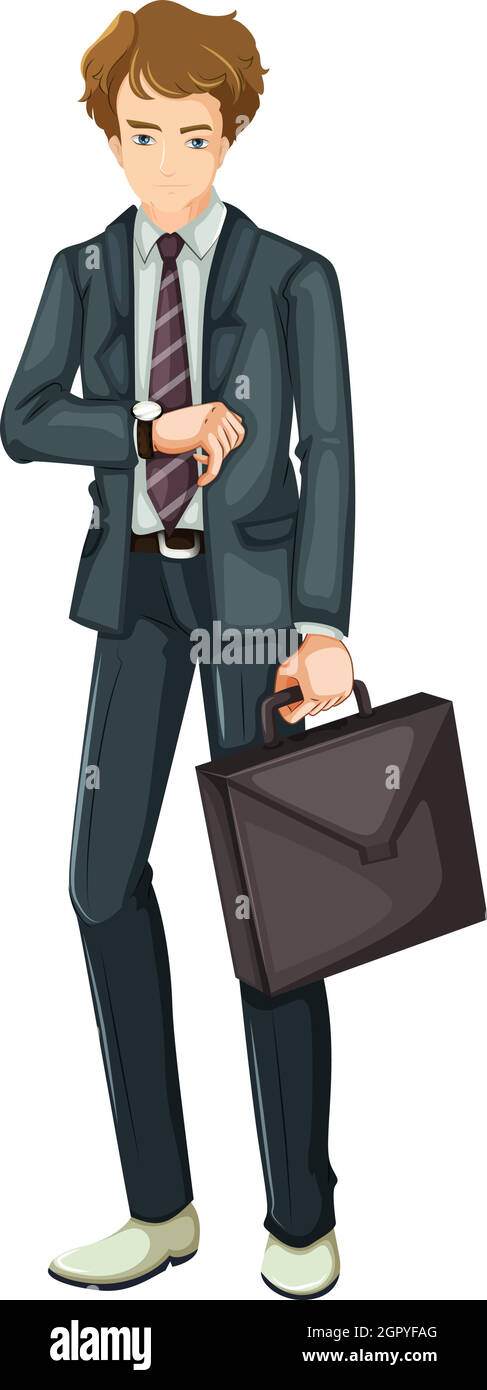 Un homme d'affaires Illustration de Vecteur