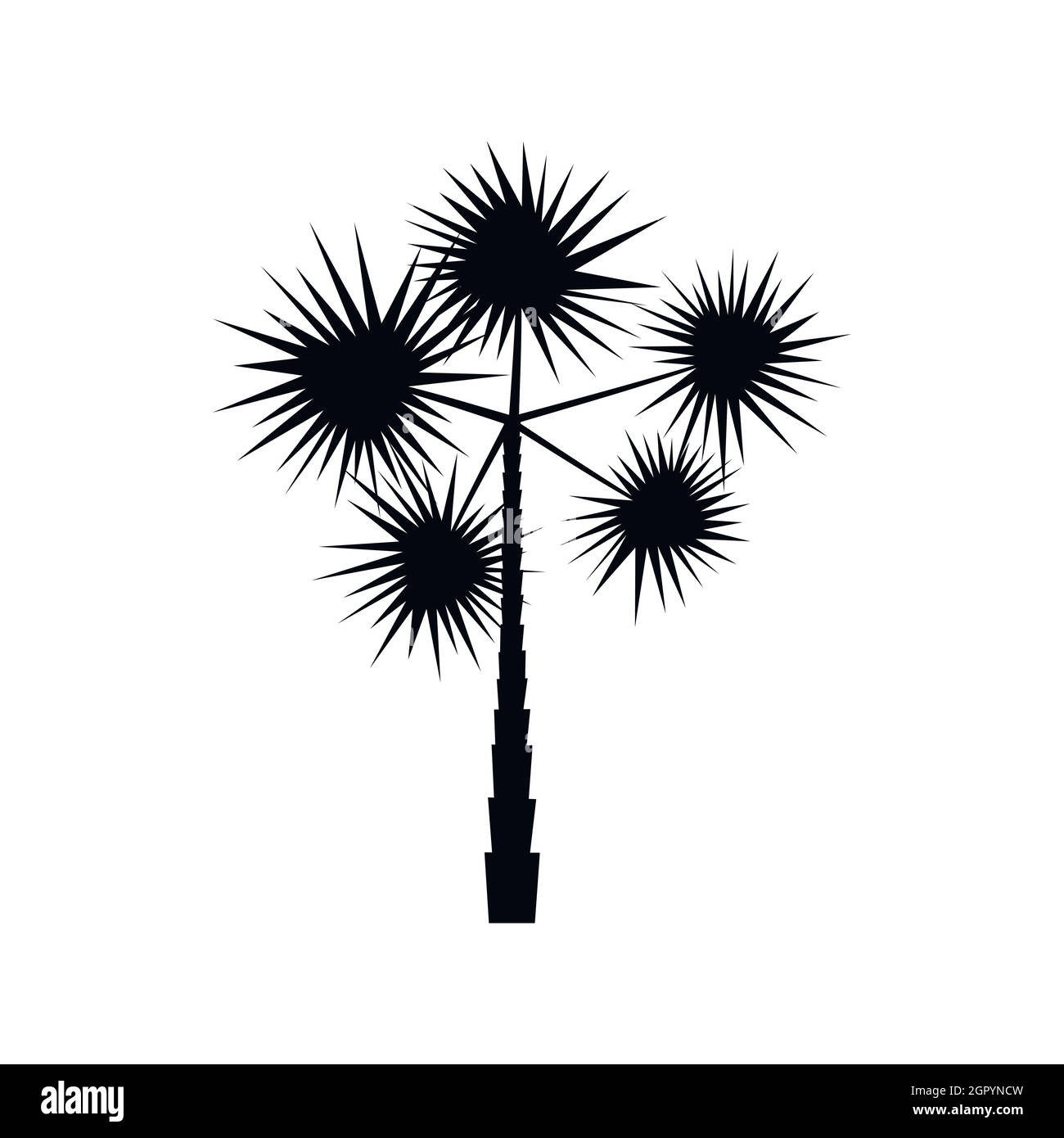 L'icône palmier tropical, le style simple Illustration de Vecteur L'icône palmier tropical, le style simple Illustration de Vecteur