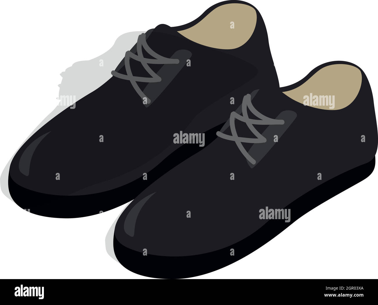 Chaussures noires Banque d'images vectorielles - Alamy