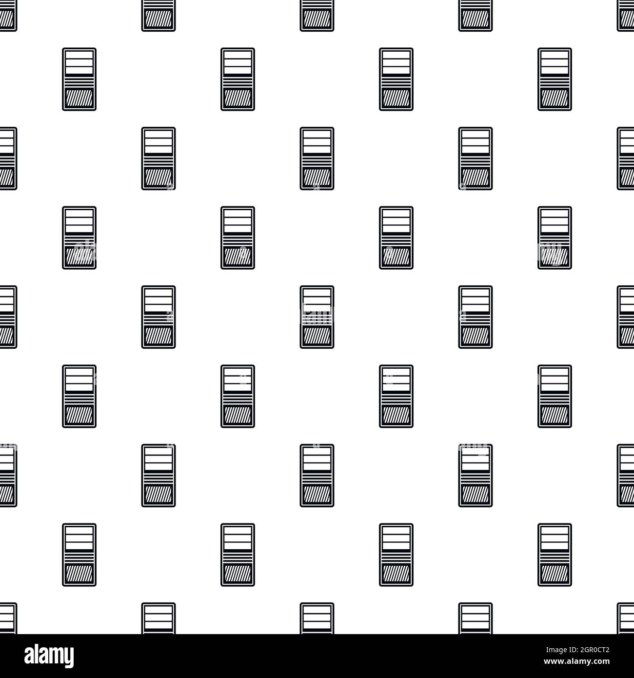 Motif de l'unité du système d'ordinateur, le style simple Illustration de Vecteur
