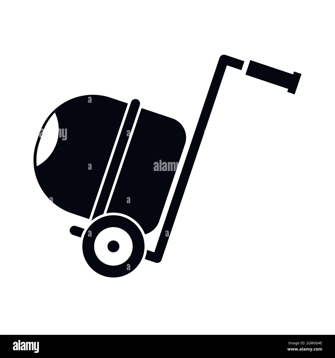 Bétonnière, icône de style simple. Illustration de Vecteur