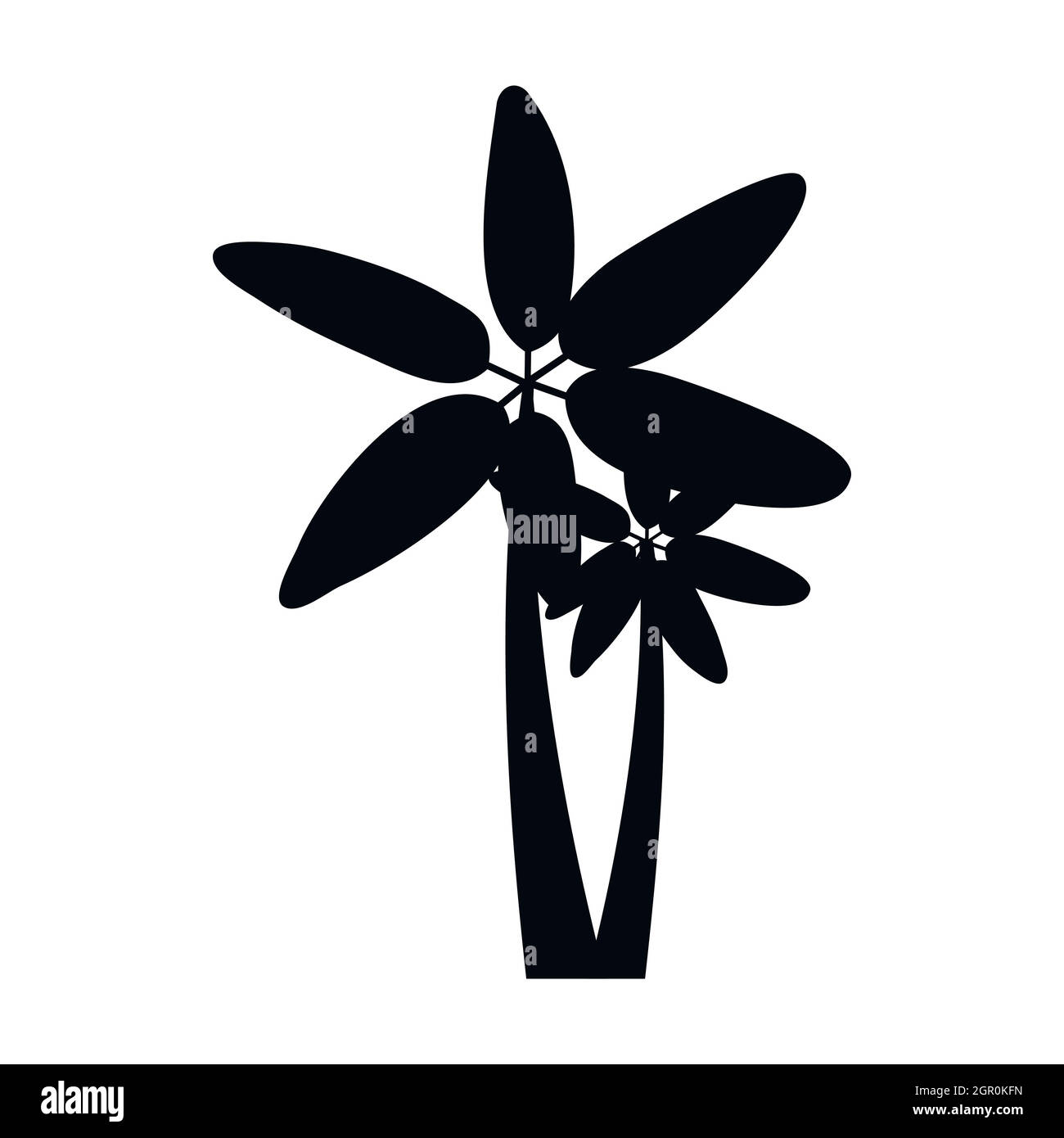 Deux palmiers, icône de style simple. Illustration de Vecteur Deux palmiers, icône de style simple. Illustration de Vecteur