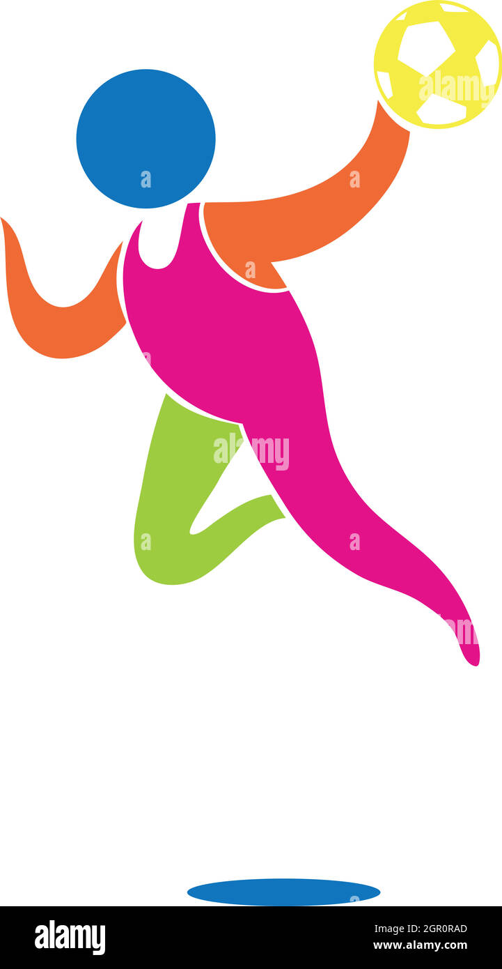 Handball en toile de fond Banque d'images vectorielles - Alamy