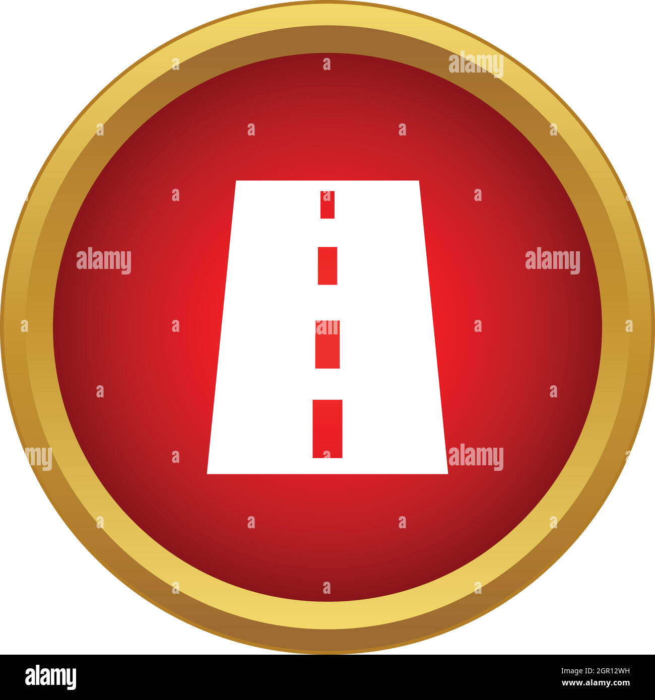 L'icône de la route dans un style simple Illustration de Vecteur