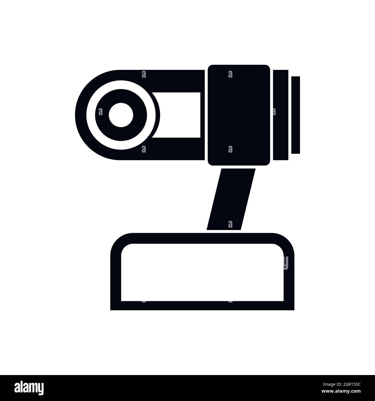 Icône de la webcam, simple style Illustration de Vecteur