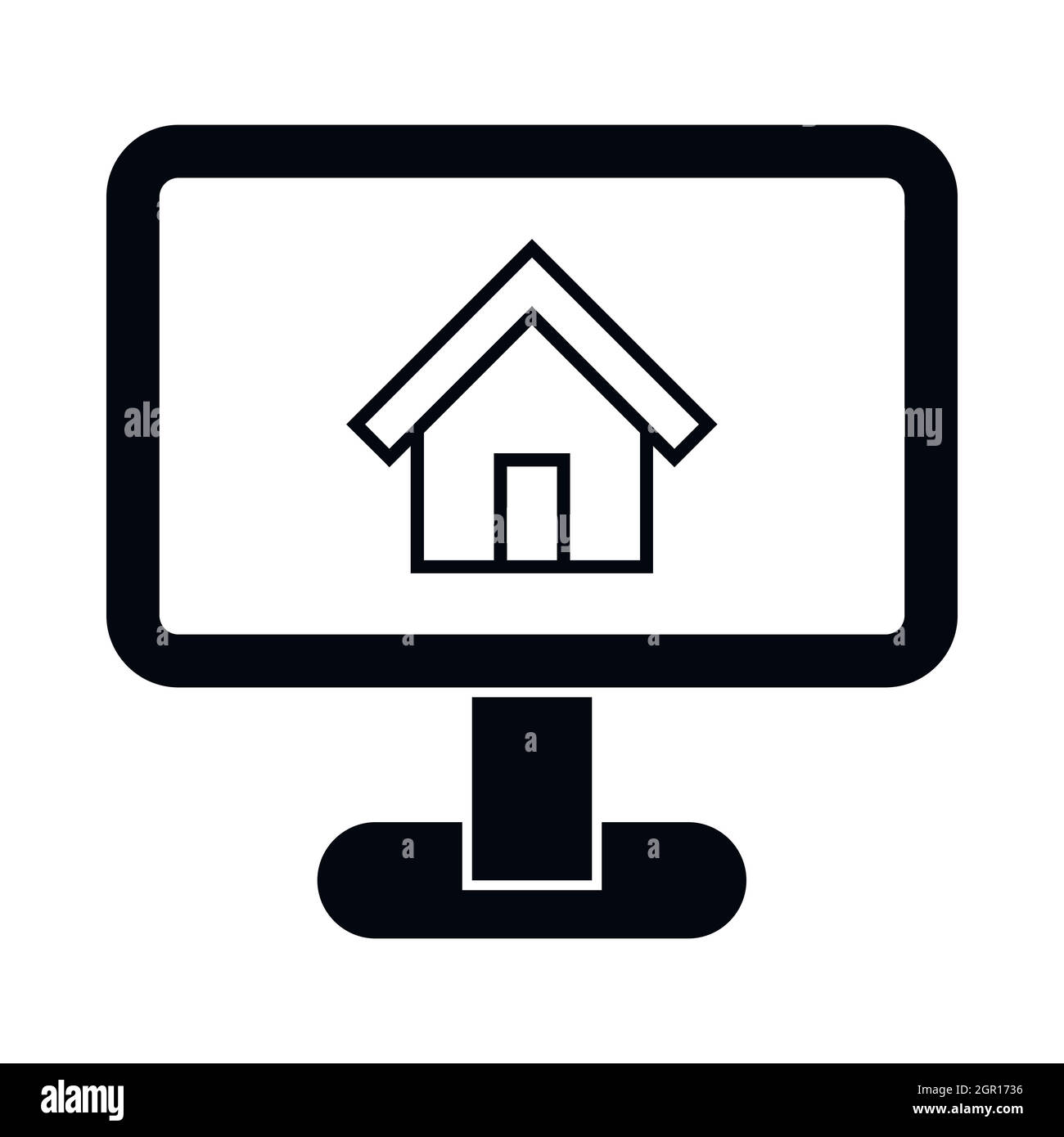 Présentation de l'icône de la maison, le style simple Illustration de Vecteur