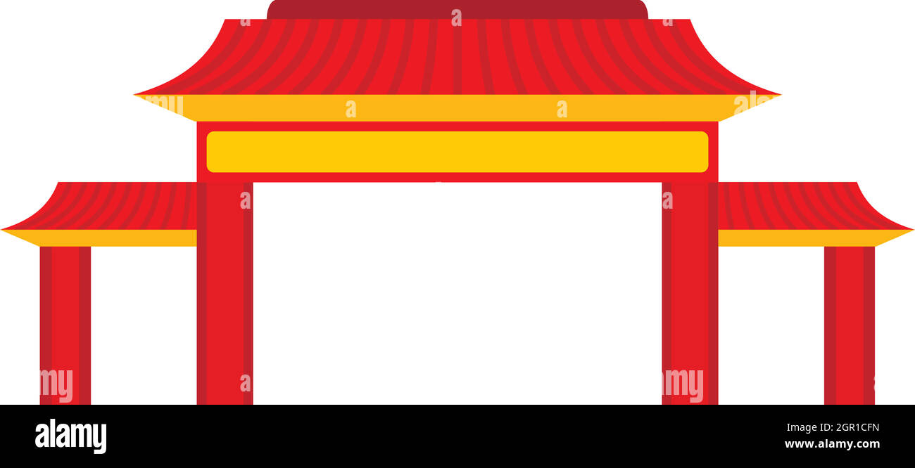 L'icône de style pagode, télévision Illustration de Vecteur