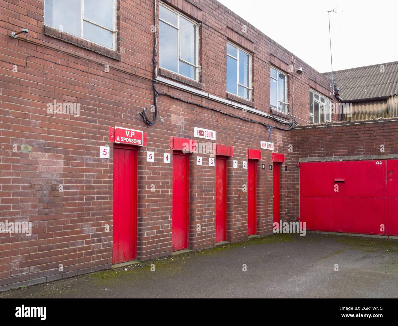 Millmoor, ancien terrain de Rotherham United Banque D'Images